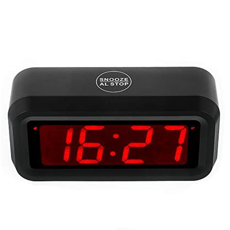 Alarm Clock Battery Operated Clock Adjustable 3 Level Led Brightness