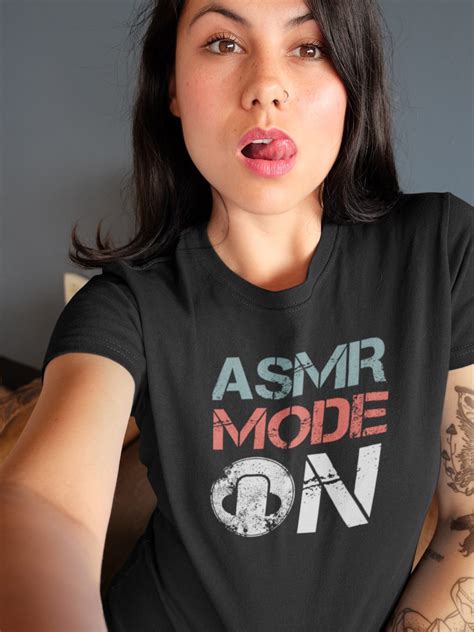 Asmr Mode On T Shirt Unisex Tingletastic Asmr T Shirt Store And Merch