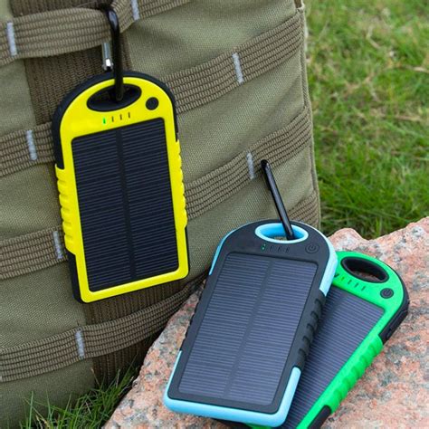 Portable Solar Powered Cell Phone Battery Charger Zincera