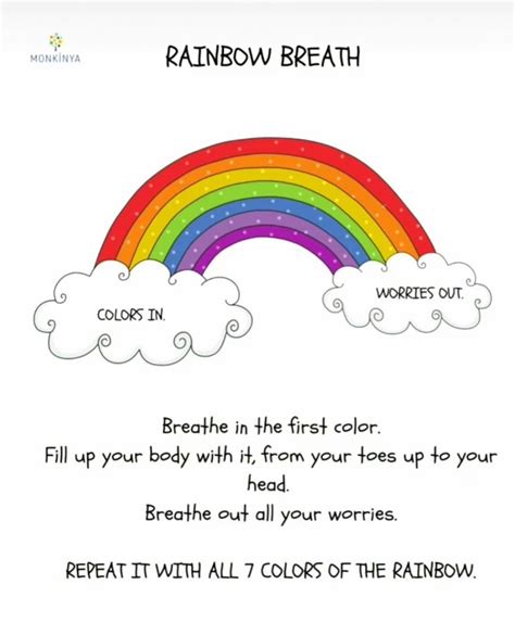 Rainbow Breathing Printable 2023 Template Printable