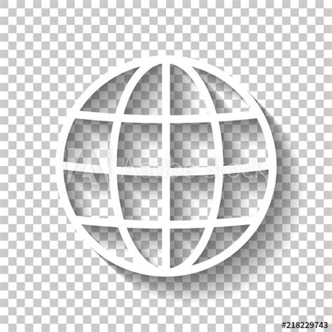 White Globe Icon At Vectorified Com Collection Of White Globe Icon