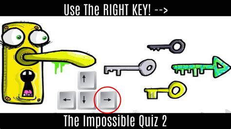 Use The Right Key The Impossible Quiz 2 Youtube