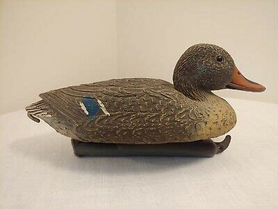 Vintage Sport Plast Duck Decoy Mallard Hen 16 Made In Italy EBay