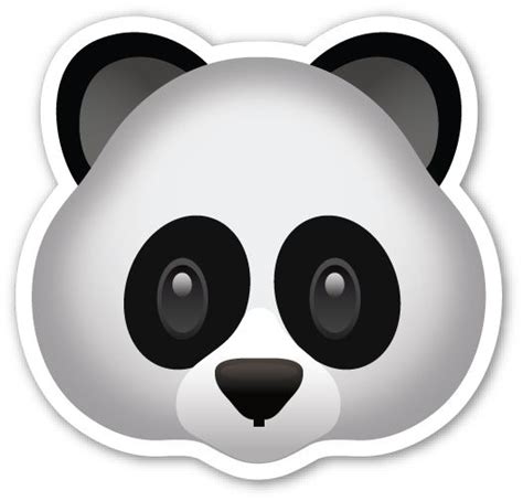 Panda Face Emojis Pinterest Emoji Stickers Emoji And Emoticon