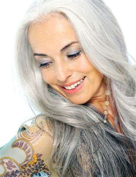 Yasmina Rossi Rl Silver Haired Beauties Long Gray Hair Silver
