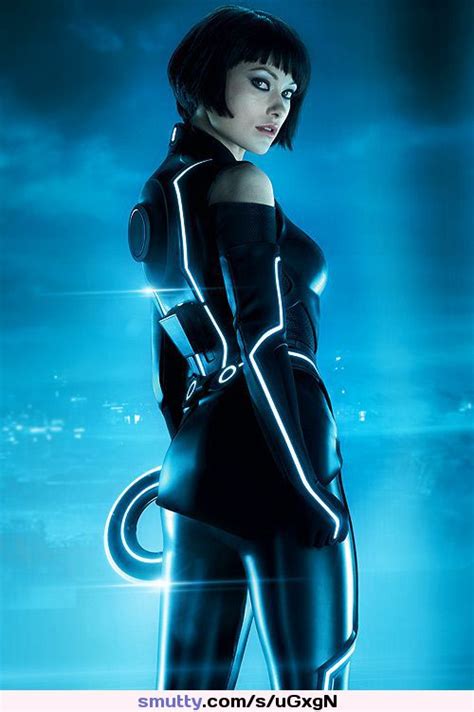 Oliviawilde Suit Tron Actress Sexy Latex Tits
