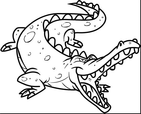 Cute Alligator Coloring Pages At Free Printable