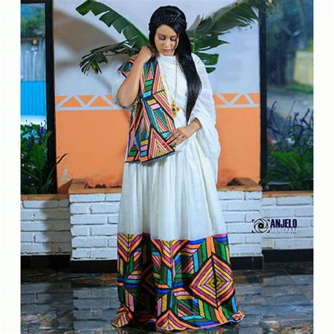 New Fashion Traditional Habesha Kemis Ethiopian Dress