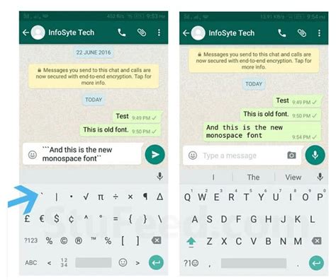Whatsapp Añade Una Nueva Letra Monospace