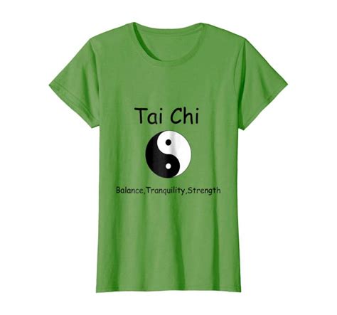 Tai Chi Tshirt Balance Tranquility Strength Yin Yang Shirt