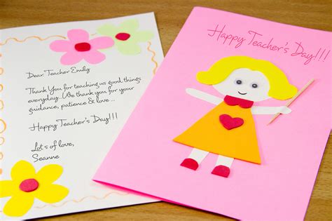 How To Make A Homemade Teachers Day Card 7 Steps With Pictures