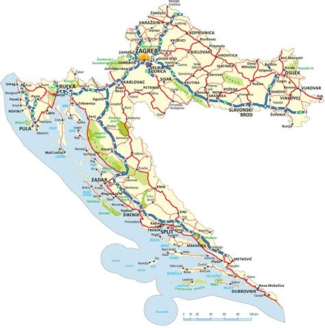 Karta Hrvatske Za Printanje Karta