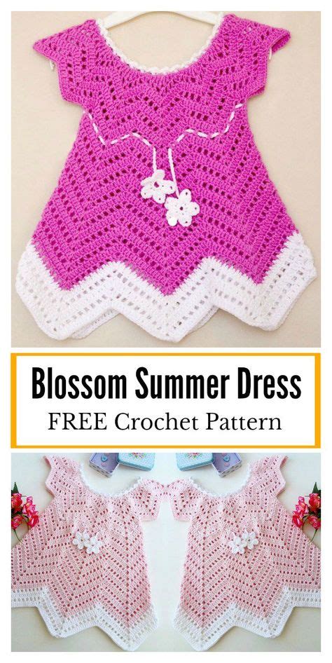 Baby Blossom Summer Dress Free Crochet Pattern Crochet Baby Dress