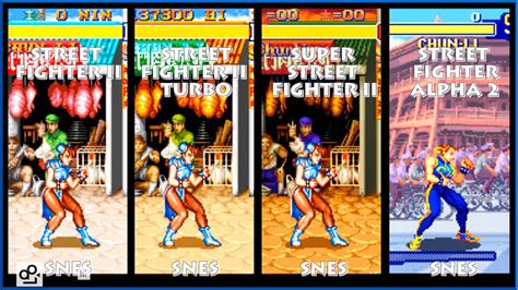 Street Fighter Ii Chun Li Graphic Evolution 1992 1996 Super Nintendo
