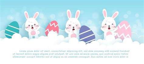 As opposed to one single day of observance, easter is an entire season of the christian calendar commencing with lent (a 40 day period) and ending with the first one is the crucifixion and death of jesus christ after which his body was placed in the tomb. Easter day banner with cute rabbits in the garden ...