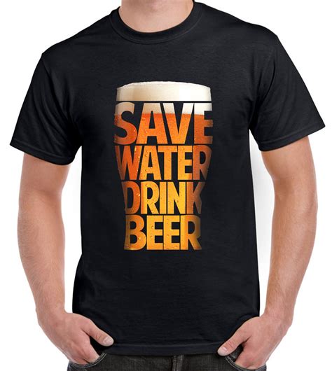 Save Water Drink Beer Drinking Mens Funny T Shirt Real Ale Drinker