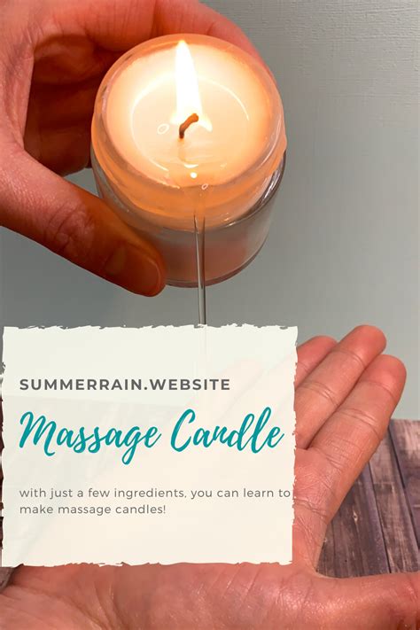 Diy Massage Candle Massage Oil Candles Diy Aromatherapy Candles Diy