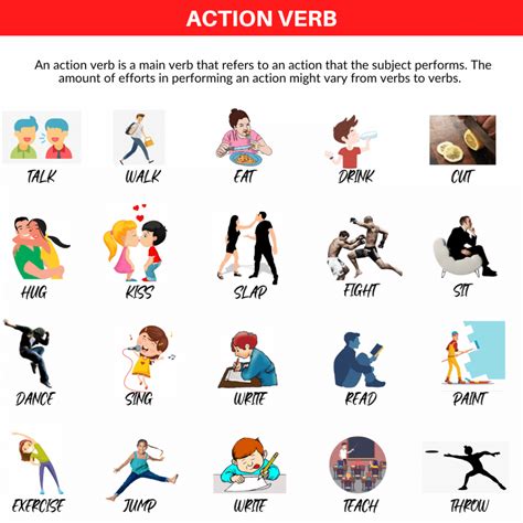 10 Examples Of Action Verbs Imagesee