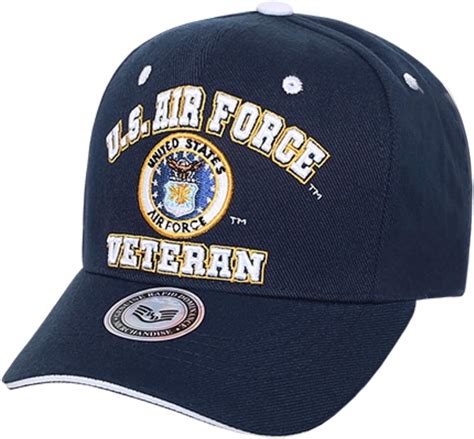 Us Air Force Veteran Embroidered Baseball Cap Hat Navy Blue At Amazon