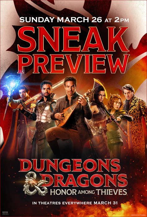 Dungeons And Dragons Honor Among Thieves Sneak Preview 2023 Fandango