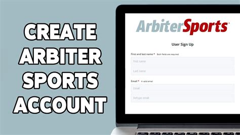 Arbitersports Account Registration Sign Up Guide 2023 Create