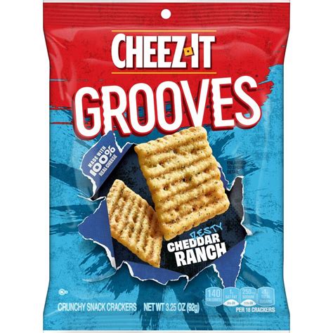 Keb93646 Cheez It Grooves® Zesty Cheddar Ranch Great Office Buys