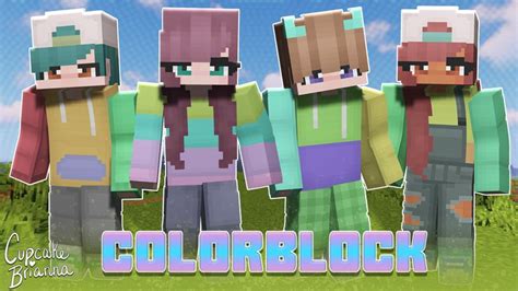 Colorblock Hd Skin Pack By Cupcakebrianna Minecraft Skin Pack