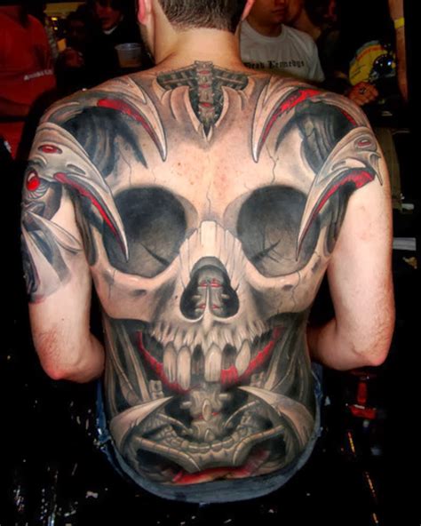 Tattooz Designs Tribal Back Tattoos Tribal Skull Back