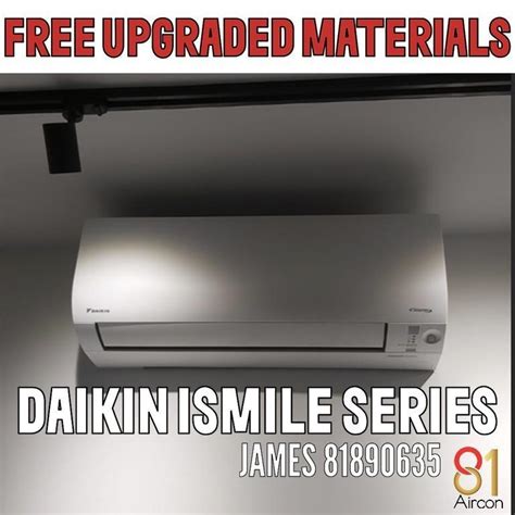 Daikin Aircon 5 Ticks Inverter ISmile Series System 2 3 4 TV