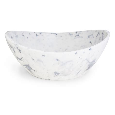 Architec Eco Marble Large Serving Bowl 7 Qt Made In Usa Marble White