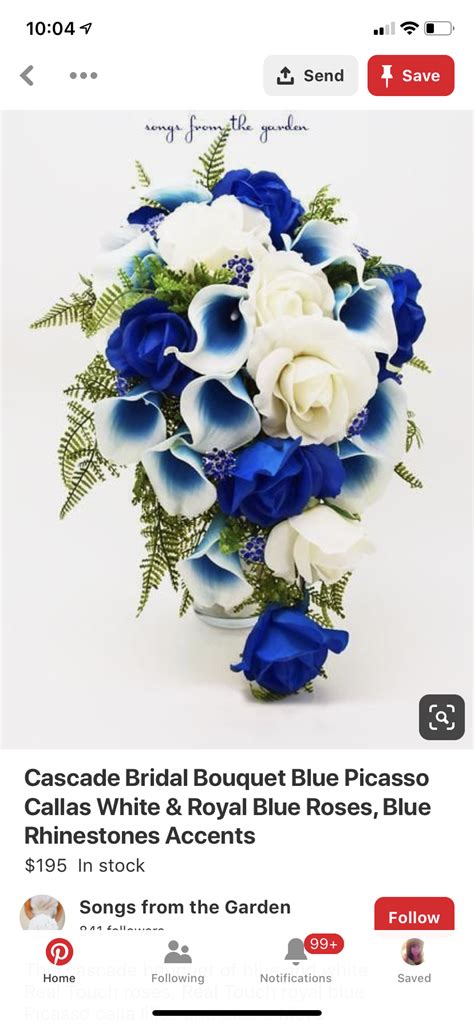 Pin By Chris Nogales On Alices Wedding Ideas Bridal Bouquet Blue