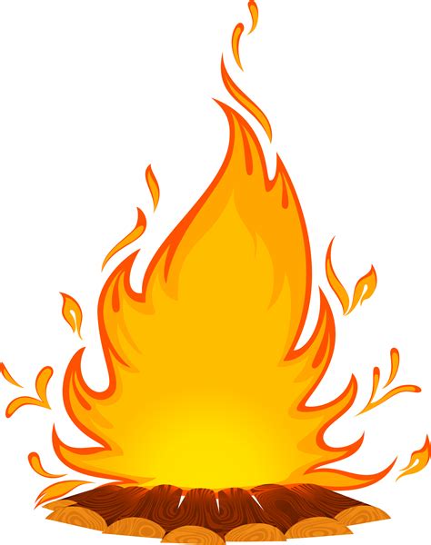 Fire Cartoon Clip Art Campfire Png Download 30323840 Free