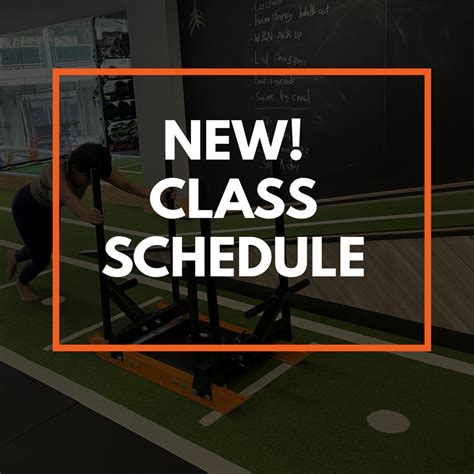 New Class Schedule Newmoves