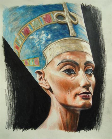 Egyptian Art Drawing Of Queen Nefertiti You Can See More Of My Work On