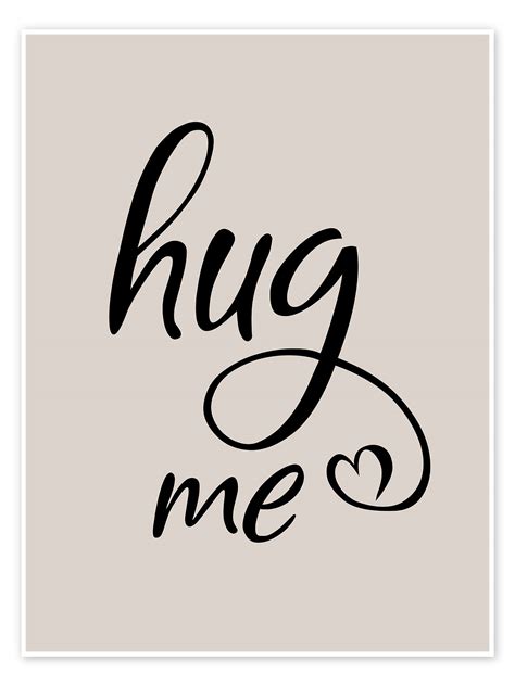 Wandbild „hug Me Von Typobox Posterloungede