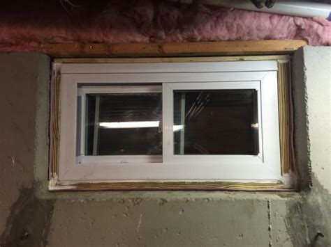 Caulk the inside gap between the cement and the window. Replacing basement windows set in concrete - DoItYourself ...