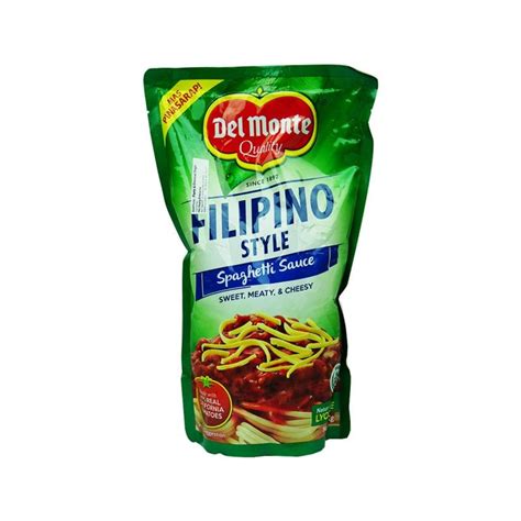 Del Monte Quality Filipino Style Spaghetti Sauce Sweet Meatandcheesy 1kg Shopifull