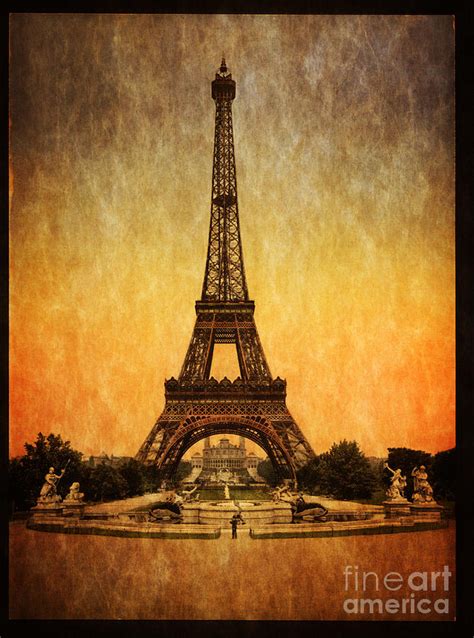 Vintage Eiffel Tower Paris Photograph By Heinz G Mielke