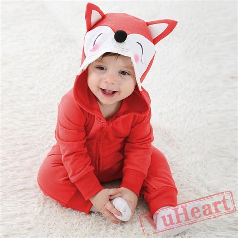 Winter Onesies Baby Cute Red Fox Onesie Costume Kigurumi Onesies