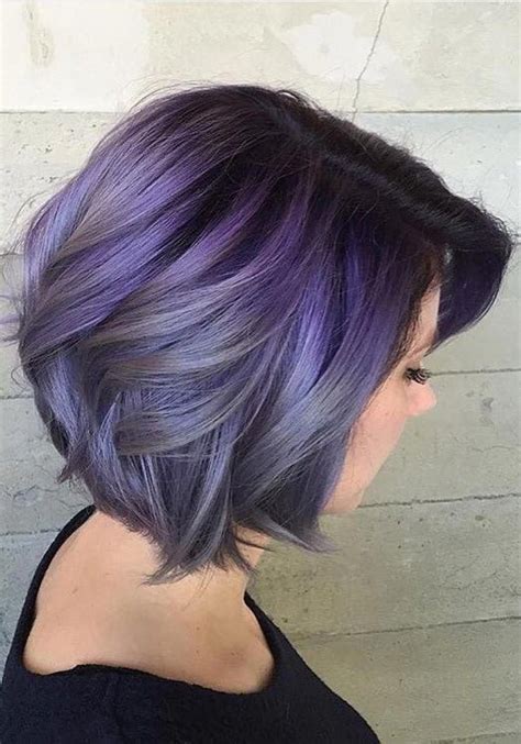 Purple Hair Color Ideas For Short Hair Purple Hair Color Ideas For