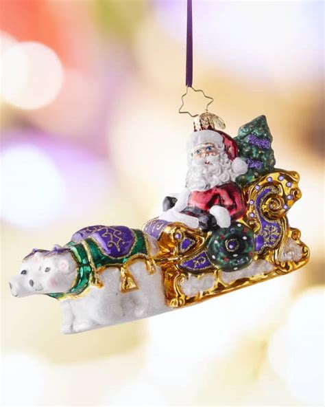 Christopher Radko Polar Pals Sleigh Ride Christmas Ornament Neiman Marcus