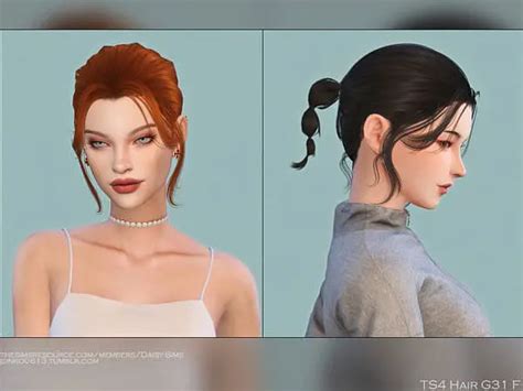 Hair G31 By Daisy Sims The Sims Resource Sims 4 Hairs