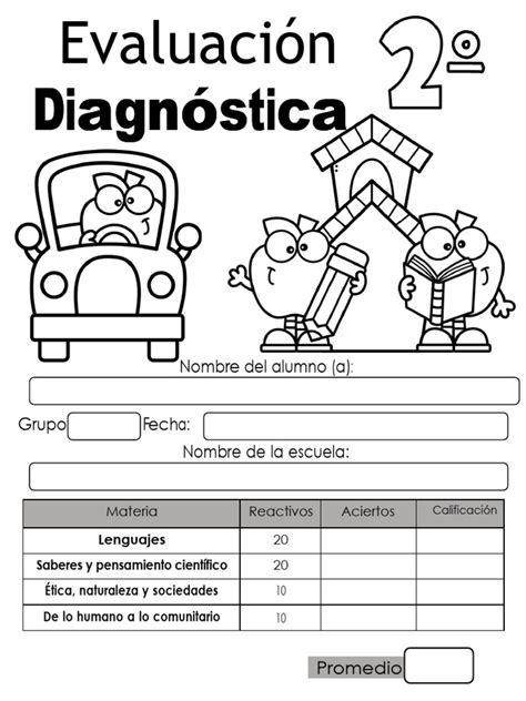 Evaluacion Diagnostica 2do Grado Pdf