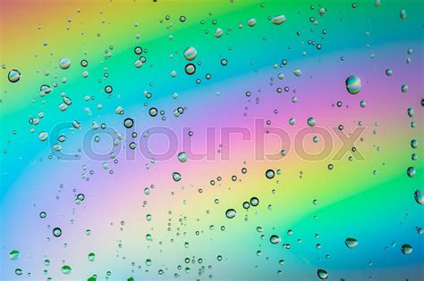Abstract Rainbow Water Drops Can Be Stock Image Colourbox