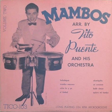 tito puente and his orchestra mambos arr by tito puente volume two 1952 vinyl discogs