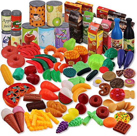 150 Piece Super Market Grocery Play Food Assortment Toy Set For Kids