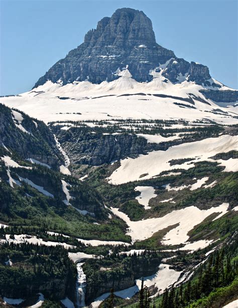 Clements Mountain Glacier National Park Montana This