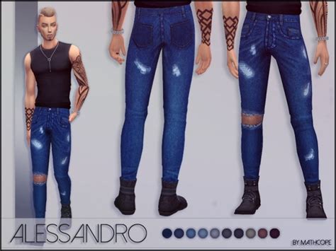 Alessandro Jeans By Mathcope At Sims 4 Studio Sims 4 Updates