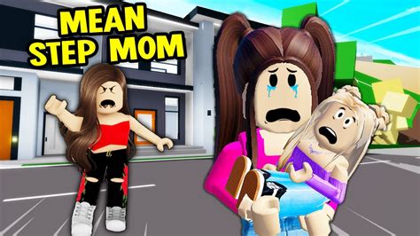 Mean Step Mom Kicked Out Daughter She Ran Away From Home Brookhaven Movie Roblox