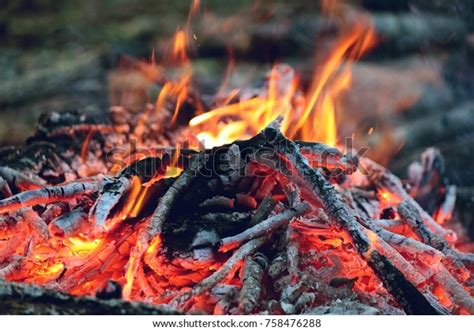 Campfire Flame Texture Stock Photo 758476288 Shutterstock